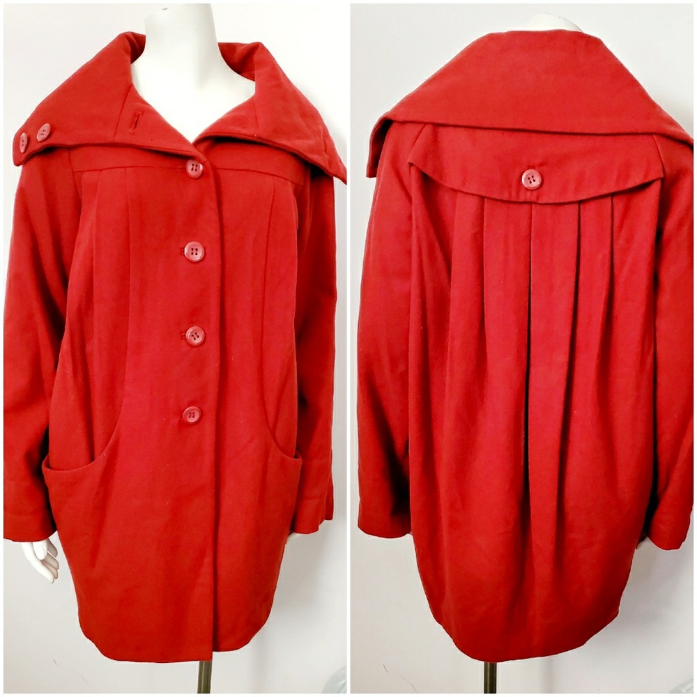 H&M Coat Fold Over Collar NEW